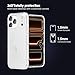 TENOC Phone Case Compatible with iPhone 17 Pro Max, Clear Case Shockproof Protective Bumper Slim Cover for 6.9 Inch