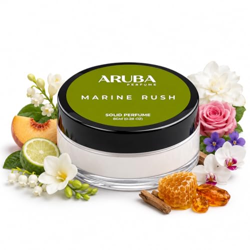 Image of Alcohol Free.Solid Perfumes | Wax Perfumes for Men & Women | Non-Greasy Cologne | Strong & Lasting Fragrance | Gifting Pack for Him & Her (Marine Rush)