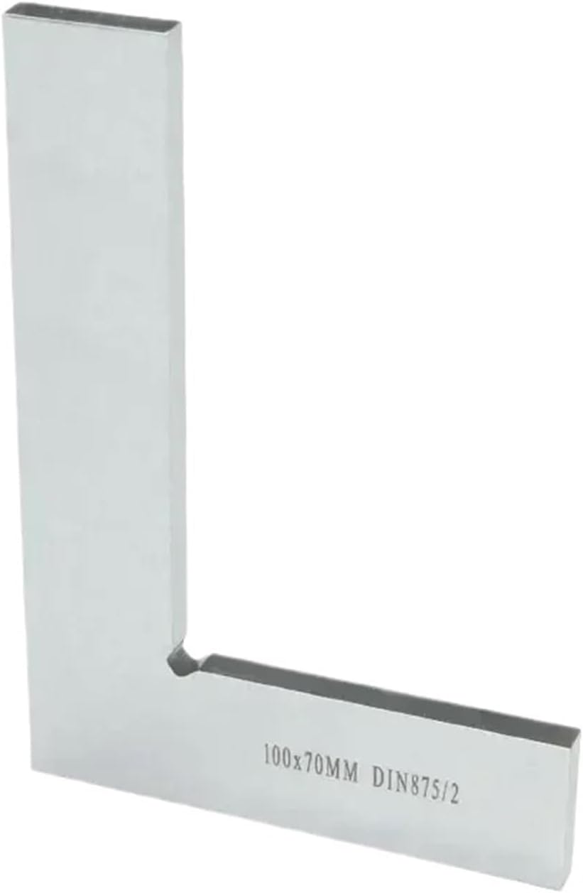 1Pcs 90 Degree Angle Edge Square Squads Right Angle Ruler Woodworking Carpenter Square Carbon Steel Measuring Tool(75x50 Square)