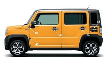 スズキ純正部品　ハスラーに付けてました　美品 HUSTLER フェンダーガーニッシュ(ストライプ)左右分セット