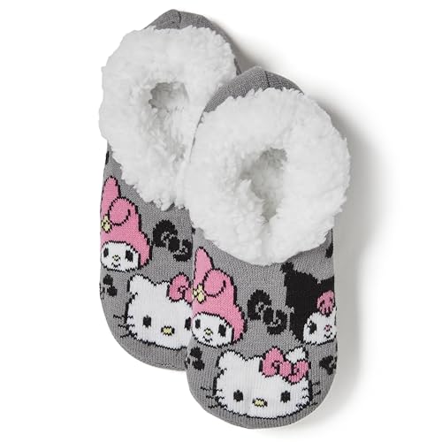 Hello Kitty Women's and Friends Teddy Fur Slipper Socks