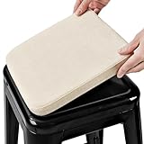 BUYUE Cojín magnético de tela tejida para taburete de bar, taburete de metal apilable