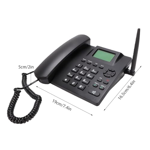 Teléfono de escritorio inalámbrico 2G Dual SIM con batería recargable para casa 7