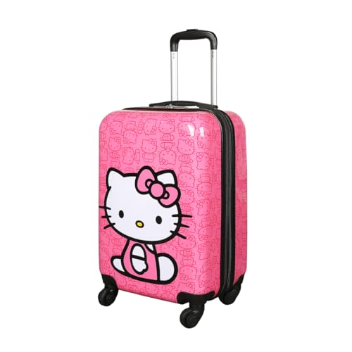 Bioworld Hello Kitty Sitting Character Pink 20 Adult ABS Luggage
