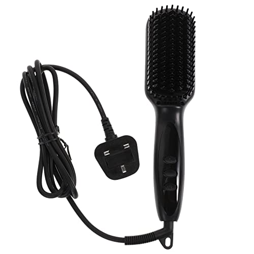 BIUDECO Brosse Lissante Électrique Multifonction Taille Standard Fer à Lisser Peigne Lisseur à Barbe Pour Homme Coiffage Barbe Au Quotidien