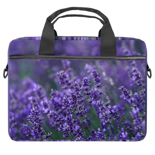 Maletín portátil floral de gato de 13 y 14 pulgadas con asa de correa para ordenador