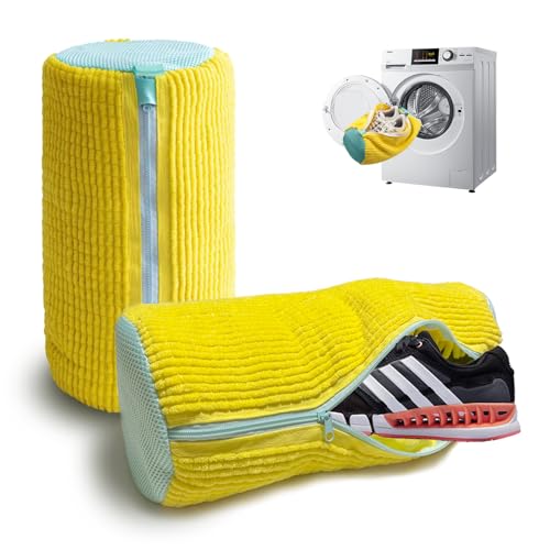 6 Best Shoe Washing Bags You'll Love 6 Shoe Washing Machine Bag, Reusable Laundry Shoe Bag for Washer and Dryer, Shoe Washing Bag for All Shoes Types (2pc Yellow)