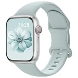 Sport Silicone Band Compatible with Apple Watch Bands 40mm 38mm 41mm 44mm 45mm 42mm 49mm Women Men,Soft Wristband Waterproof Replacement...
