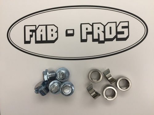 304 STAINLESS O2 OXYGEN SENSOR BUNG M18 X 1.5 (5-Pack 02 Bungs + 5 steel plugs)