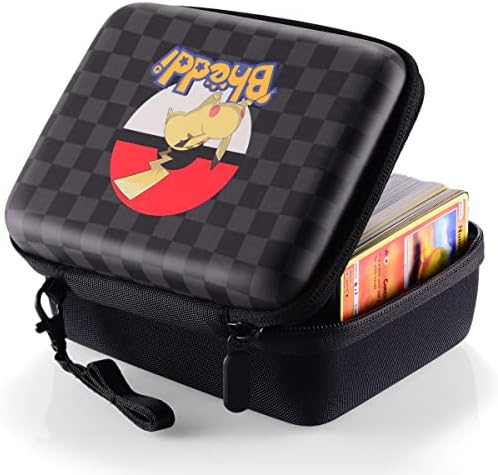 Bheddi Case for PTCG Cards [Premium] Card Storage Tin Box Travel Game Cards Case | Holds 400+ Cards | Gift for Boy & Girl (GE-Yellow)