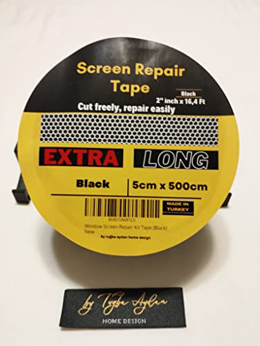 By Tugba Aydan - 2" X 197" Inch Screen Repair Tape, 3-Layer Strong Adhesive & Waterproof Tape Fiberglass Covering Mesh,Premium Strong Adhesive #TOP6