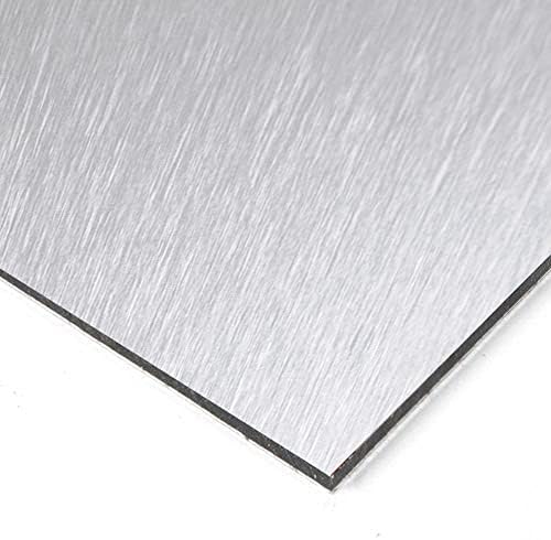 Falken Design Aluminium Composite Panel Brushed Silver 12 in. x 24 in. x 1/4 in.
