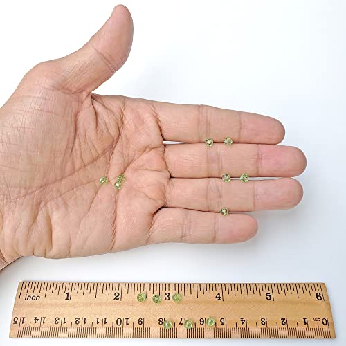 Image of 4mm Peridot Rondelle Glass Beads for Jewelry Making, Faceted Briolette Crytal Spacer Beads for Bracelet Necklace Earring, 1200pcs