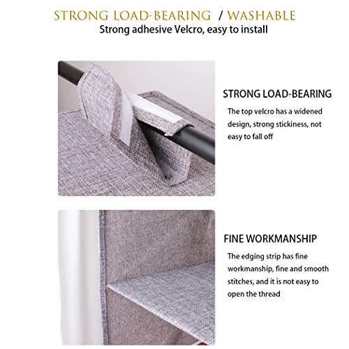 Tinyuet Hanging Closet Organizer, 4-Shelf Collapsible Hanging Closet Shelves, Hanging Organizer for Closet & RV, 31.5" H X 10.6" W X 10.6" D - Gray by Tinyuet - Used condition - Image 4
