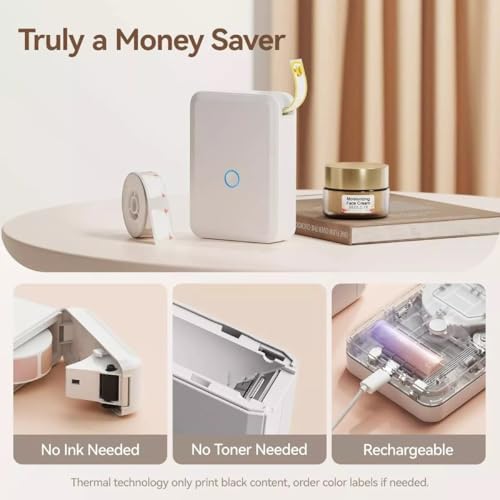 Impressora Portátil Niim-bot Etiqueta 1 Rolo 12x40 e 2 Rolo 15x50mm - D110-1