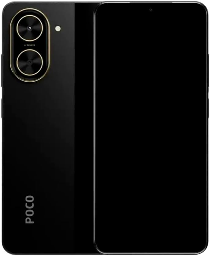 Poco C71 4G LTE (for Tmobile Mint Tello & Global) (64GB + 3GB) 32MP Dual Camera 6.88" 120Hz Octa Core Unlocked Model 25028PC03G (Black)