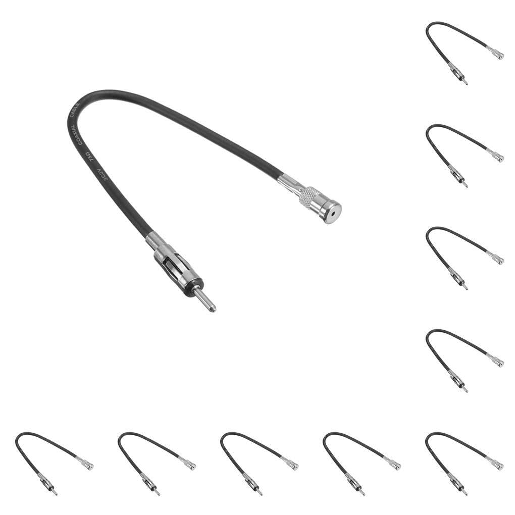 10 Set di Adaptador de Antena de Radio Especial para Coche, Cable de extensión Resistente al Desgaste, Conector Flexible, Amplificador/DC, Cable aéreo, 10piezas