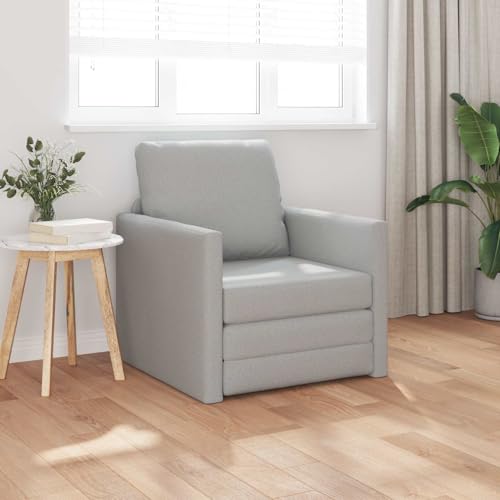 Generico Sofá cama de 60 cm, color gris nube, de tela, sofás, 4106630