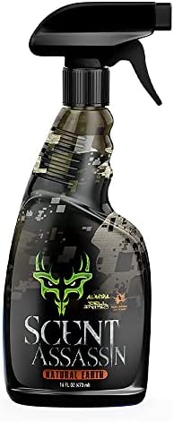 Scent Assassin Field Spray - Natural Earth, 16 fl oz - Hunting Scent Eliminator - Cover Scent for Deer Hunting - Scent Control - Deer Hunting Accessories - Scent Away for Hunting & Camping