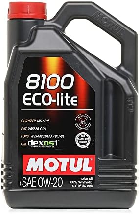 Óleo Para Motor De Carro Motul 8100 Eco-lite 0w-20 4l
