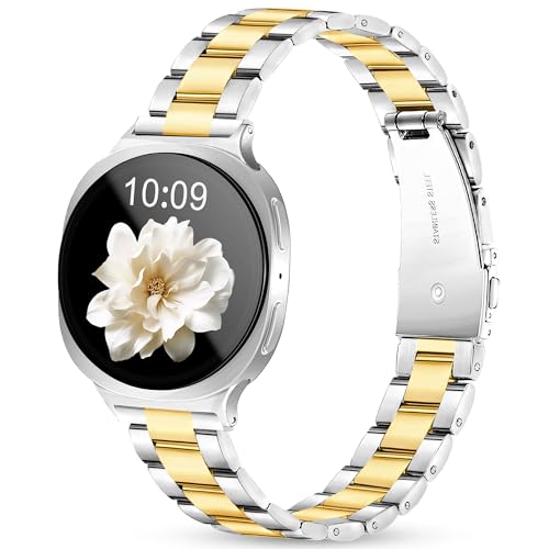 Melyis �X�������^���o���h Samsung Galaxy Watch 8 7 6 5 4 FE 40mm 44mm/Galaxy Watch 8 6 4 Classic�p 20mm �X�e�����X�X�`�[�� Galaxy 8 �E�H�b�`�o���h ���f�B�[�X ��