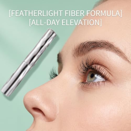 Eknest Mascara Waterproof Long Lasting, Threaded Steel Pipe Brush Metal Mascara Wand, Lengthening & Curling Fiber Mascara Smudge-Proof Eye Makeup — view 2