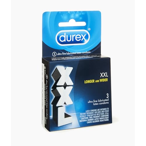 Durex XXL Extra Large Lubricated Condoms, 3 Count - Thumbnail 6