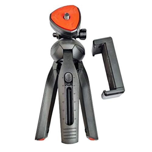 Image of BKN Extendable Live Self Timer Tripod with Monopod Phone Clip Attachment Lightweight Portable for Vlog, Video Shooting, Photography, YouTube etc