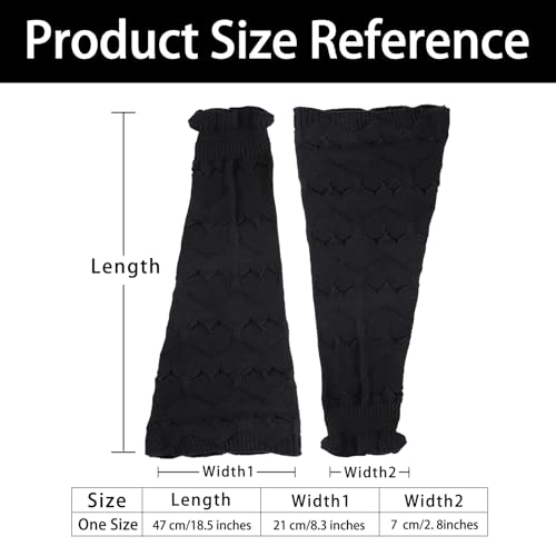 Junely Leg Warmers for Women Kawaii Leg Warmer Cute Legwarmers Japanese Socks Emo Goth Gyaru Accessories4