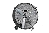 30' Drum Fan with Wheels K Tool International Industrial Garage Fan Shop 2-Speed Control, Durable...