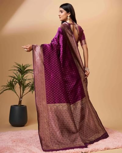 Image of Avantika Fashion Women's Kanjivaram Soft Silk Banarasi Sarees With Blouse Piece