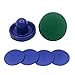 Miouldram Lot de 8 poussoirs de Air Hockey, palets de rechange et poussoirs coulissants pour tables de jeu, équipements S/M/L