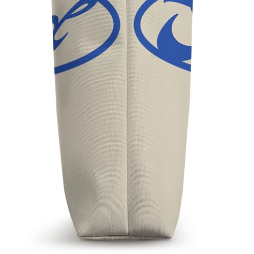 Bolso tote con logo en azul real miniatura 3