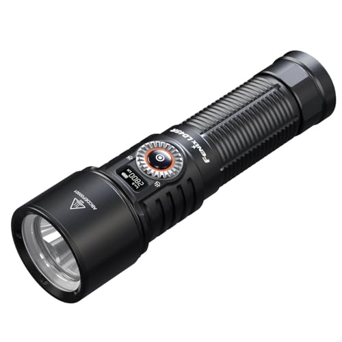 Fenix LD45R fokussierbare LED-Taschenlampe mit 2800 Lumen | 480 Metern Reichweite | OLED-Display | Strobe- und SOS-Modus | wiederaufladbar über USB-C...