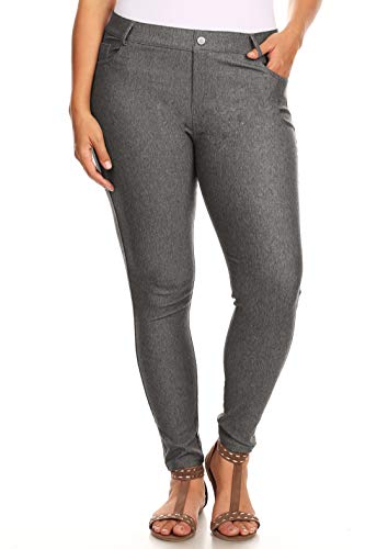 Image of YELETE Women's Basic Five Pocket Stretch Jegging Tights Pants