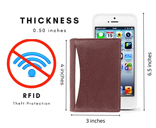 Credit Card Holder RFID Signal Blocking Unisex Slim Bifold Business Card Organizer Wallet3