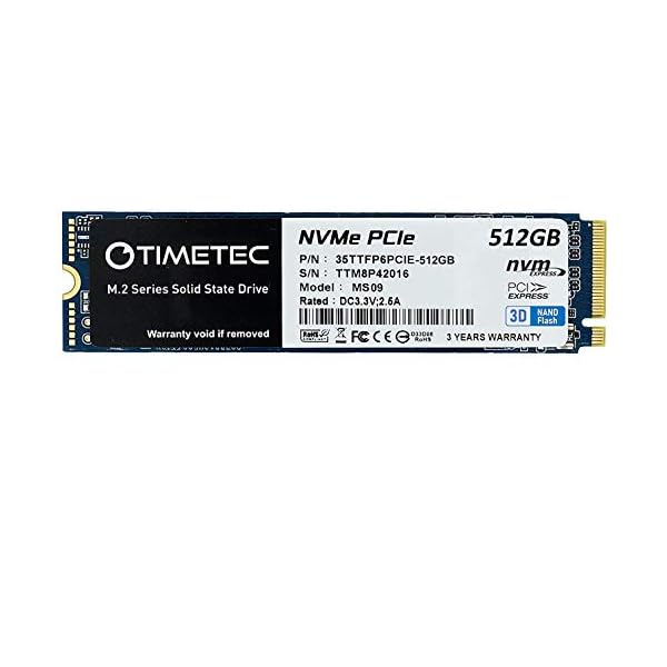 Timetec 512 GB SSD NVMe PCIe Gen3x4 M.2 2000/1600 MB/s