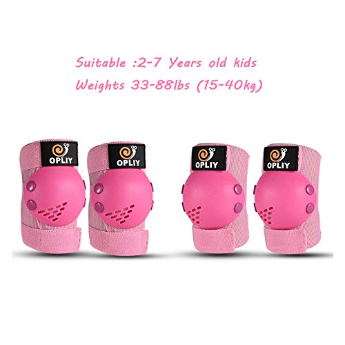 Kids Protective Gear, Knee Pads Elbow Pads With Wrist Guards For Roller Skating Cycling Skateboard Bike Scooter Rollerblade Safety Gear For Kids 2-7 Years Old #TOP3