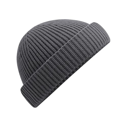 Image of Beechfield - Harbour Beanie - Shallow Crown - Graphite Grey