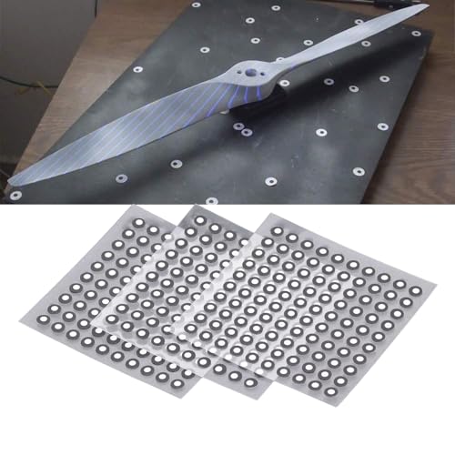 Hapivida 3D-Scan-Marker, Hochreflektierende 3D-Tracking-Punkt-Marker 6mm PET für professionelle 3D-Scanner, Präzise Referenzpunkte für Automobil Luftfahrt Mechanik