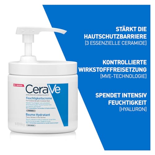 Feuchtigkeitscreme CeraVe für Körper und Gesicht mit Pumpspender