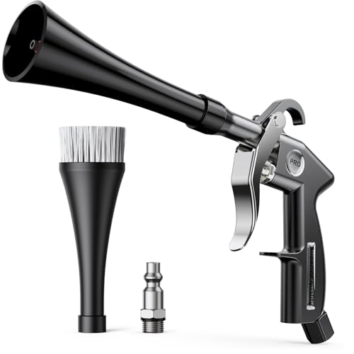 Tornado Car Cleaning Gun Interior Dryer Air Blow Gun Automotive Tool Car Detailing Supplies High Pressure Air Gun Car Detailing Cleaner Kit for Car Quickly Blasts Dirt and Dust Works with Air