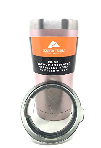 Ozark Trail Vacuum Insulated Double Wall Stainless Steel Tumbler 20oz (Blush)