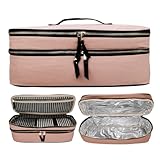 DOUBLURE RÉSISTANTE À LA CHALEUR – L'intérieur est conçu avec une doublure spéciale résistant à la chaleur, permettant de ranger vos appareils encore tièdes en toute sécurité et sans souci de dommages.