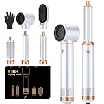 Airbrush 5 in 1 Hair Styler 5 in 1 Atopskins Airstyler 5 in 1 Magic Styler Hair Styler Hair Dryer Brush with Curl, Straighten, Volumise, Smooth and Hairdryer Brushes, Multistyler Gift Set for Women