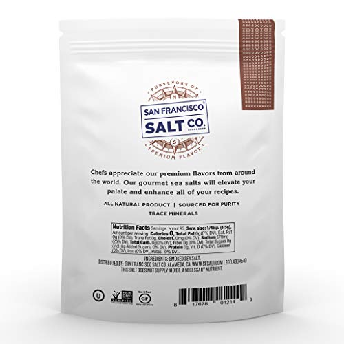 Alderwood Smoked Sea Salt 5 Oz. Pouch - San Francisco Salt Company #TOP2