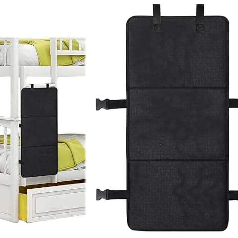 Runspich Bunk Bed Ladder Cover Pads Guard,Kiddies Bunk Bed Safety Stair Blocker,Toddler Loft Bed Ladder Lock for Kids Protection Panel Cover,Preventing Babies from Climbing Stairs Cover