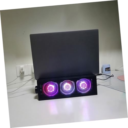 Base refrigeradora para laptop RGB con altura ajustable y soporte versátil para uso en juegos y trabajo, mejora la disipación de calor, ideal para uso en casa miniatura 6