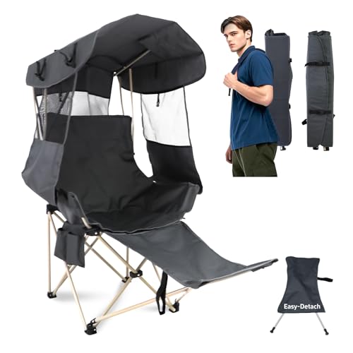 Folding Camping Chairs Canopy Outdoor: Sports Portable Beach Chair with