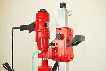 Bluerock 4z1ws Core Drill - 2 Speed W/stand Concrete Coring With: 1,2,3,4 Diamond Wet Core Bits